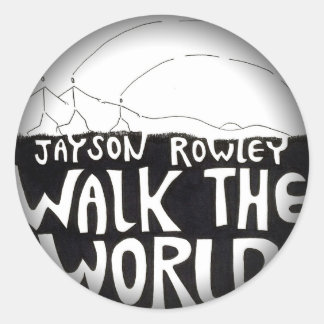 Vervagen naar zwarte ronde stickers