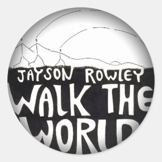 Vervagen naar zwarte ronde stickers