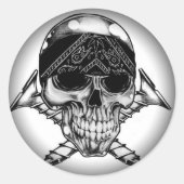 Vervagen naar zwarte ronde stickers (Voorkant)