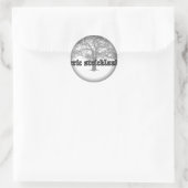 Vervagen naar zwarte ronde stickers (Tas)