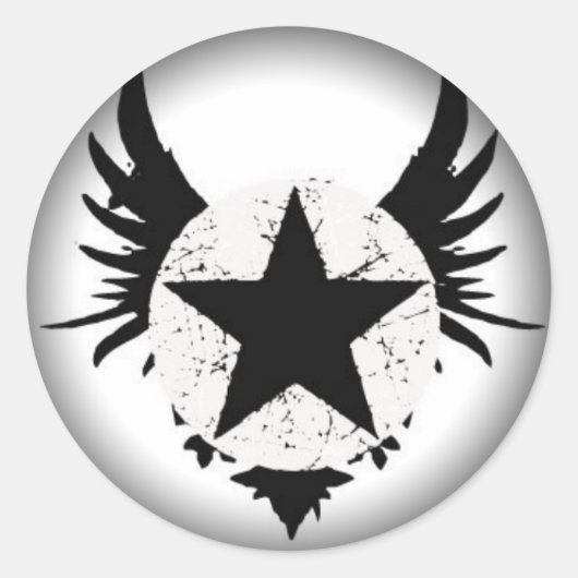 Vervagen naar zwarte ronde stickers (Voorkant)