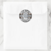 Vervagen naar zwarte ronde stickers (Tas)