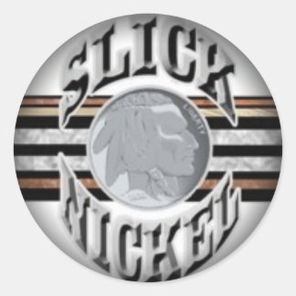 Vervagen naar zwarte ronde stickers