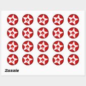 Vervagen naar zwarte ronde stickers (Vel)