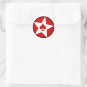 Vervagen naar zwarte ronde stickers (Tas)