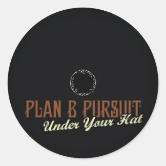 Vervagen naar zwarte ronde stickers