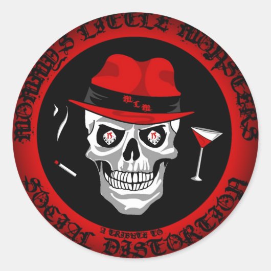 Vervagen naar zwarte ronde stickers (Voorkant)