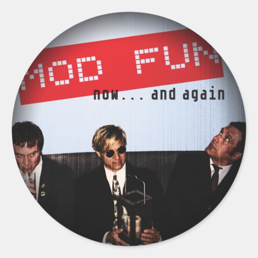 Vervagen naar zwarte ronde stickers (Voorkant)