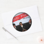 Vervagen naar zwarte ronde stickers (Envelop)