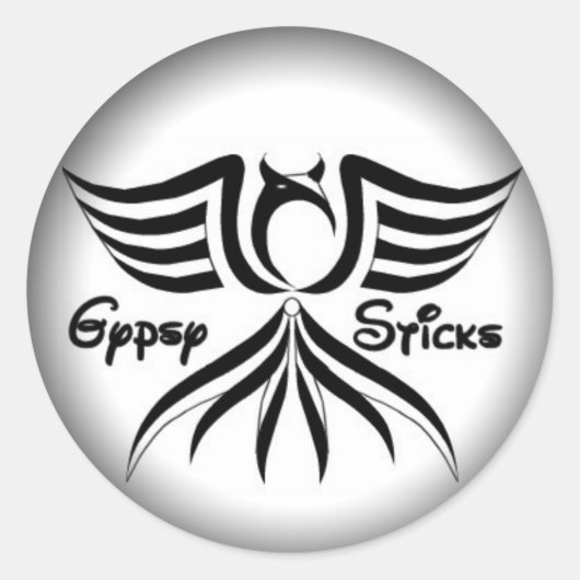 Vervagen naar zwarte ronde Stickers - Gepersonalis (Voorkant)