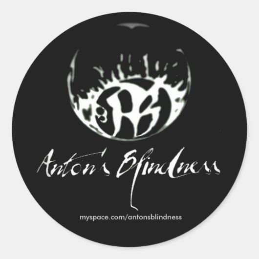 Vervagen naar zwarte ronde Stickers - Gepersonalis (Voorkant)