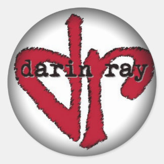 Vervagen naar zwarte ronde Stickers - Gepersonalis