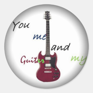 Vervagen naar zwarte ronde Stickers - Gepersonalis