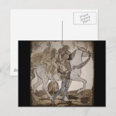 Vervagen op witte paarden briefkaart (Voorkant / Achterkant)