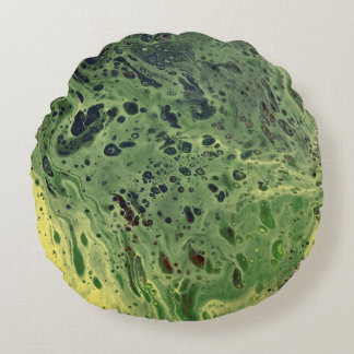 Vervagen weg 3 vet geel groen Abstract kussen