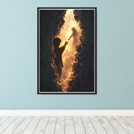 Vervagend Licht Canvas Afdruk (Insitu (Houten vloer))