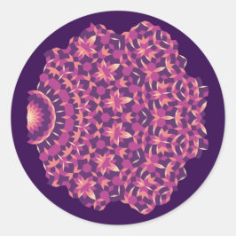 Vervagend patroon ronde sticker