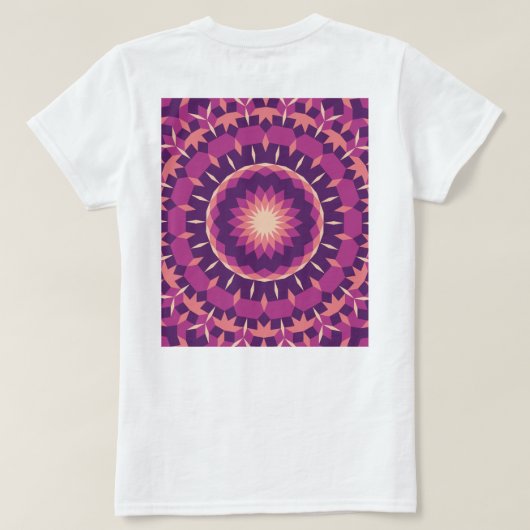 Vervagend patroon t-shirt (Design achterkant)