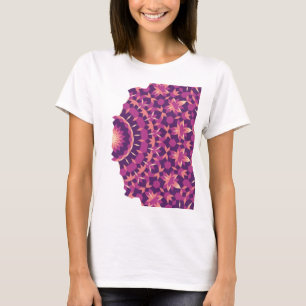 Vervagend Tegelpatroon T-shirt