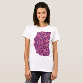 Vervagend Tegelpatroon T-shirt (Voorkant volledig)