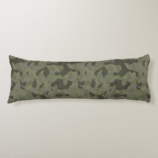 Vervagende camouflage abstract lichaamskussen (Voorkant)