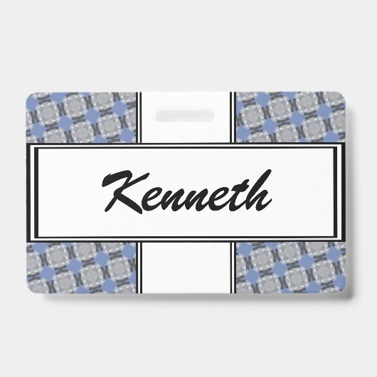 Vervagende Cirkelraster door Kenneth Yoncich Badge (Voorzijde)