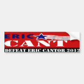 Verval Eric Cantor 2012 Bumpersticker (Voorkant)