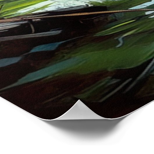 Verval Houten Boot's Overgave aan het Moeras Poster (Hoek)