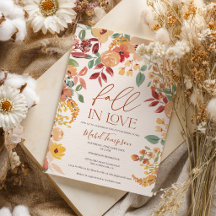 Verval in Liefde Bloemrijke Rustieke Bruidsuitnodi