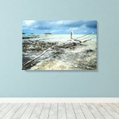 Verval in Paradijs canvasprint Canvas Afdruk (Insitu (Houten vloer))