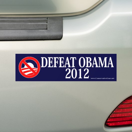 Verval Obama 2012 Bumpersticker (Op auto)