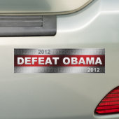 Verval Obama 2012 Bumpersticker (Op auto)