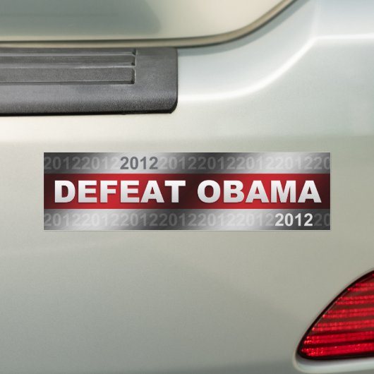 Verval Obama 2012 Bumpersticker (Op auto)