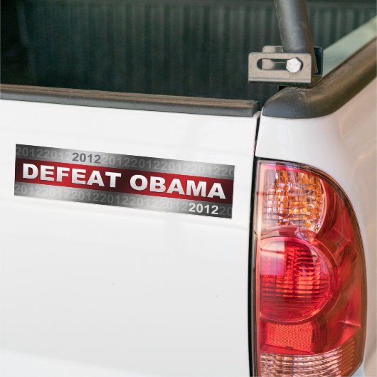 Verval Obama 2012 Bumpersticker (Op Truck)