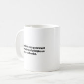 Verval van beginselen koffiemok (Voorkant links)