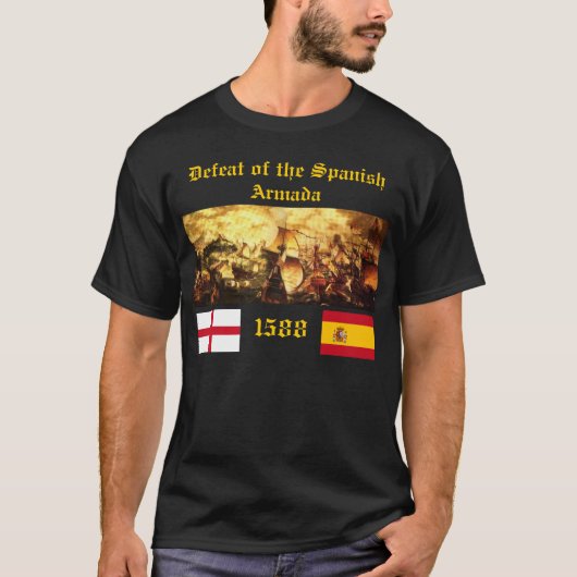 Verval van de Spaanse Armada T-shirt (Voorkant)