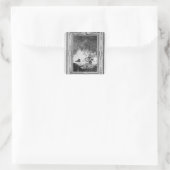 Verval van de Spaanse Armada Vierkante Sticker (Tas)