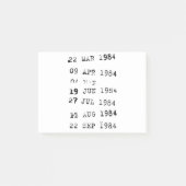 Vervaldatum bibliotheek 1984 post-it® notes (Voorkant)