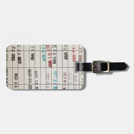 Vervaldatum  bibliotheek bagagelabel (Voorkant horizontaal)