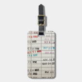 Vervaldatum  bibliotheek bagagelabel (Voorkant verticaal)