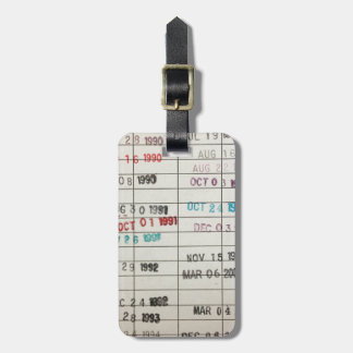 Vervaldatum bibliotheek bagagelabel