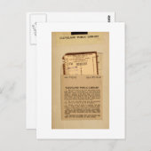 Vervaldatum bibliotheek kaart en stempels (Voorkant / Achterkant)