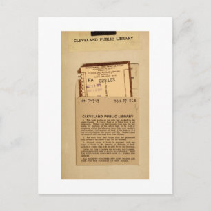 Vervaldatum bibliotheek kaart en stempels