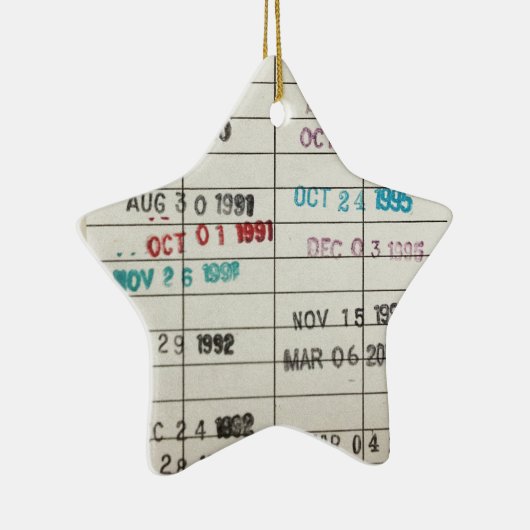 Vervaldatum  bibliotheek keramisch ornament (Rechts)