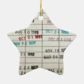 Vervaldatum  bibliotheek keramisch ornament (Voorkant)