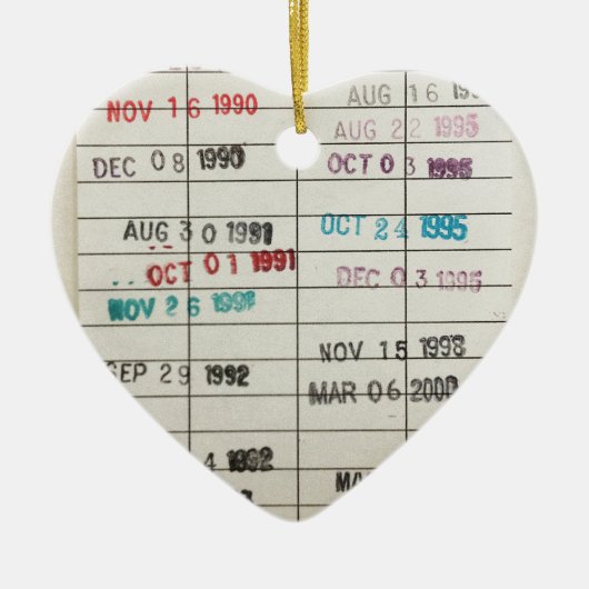 Vervaldatum bibliotheek keramisch ornament (Voorkant)