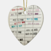 Vervaldatum bibliotheek keramisch ornament (Links)