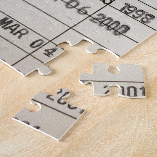 Vervaldatum  bibliotheek legpuzzel (Zijkant)