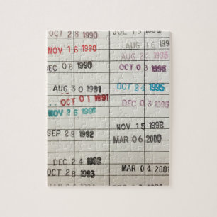 Vervaldatum bibliotheek legpuzzel
