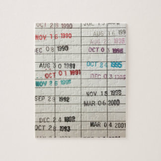 Vervaldatum bibliotheek legpuzzel